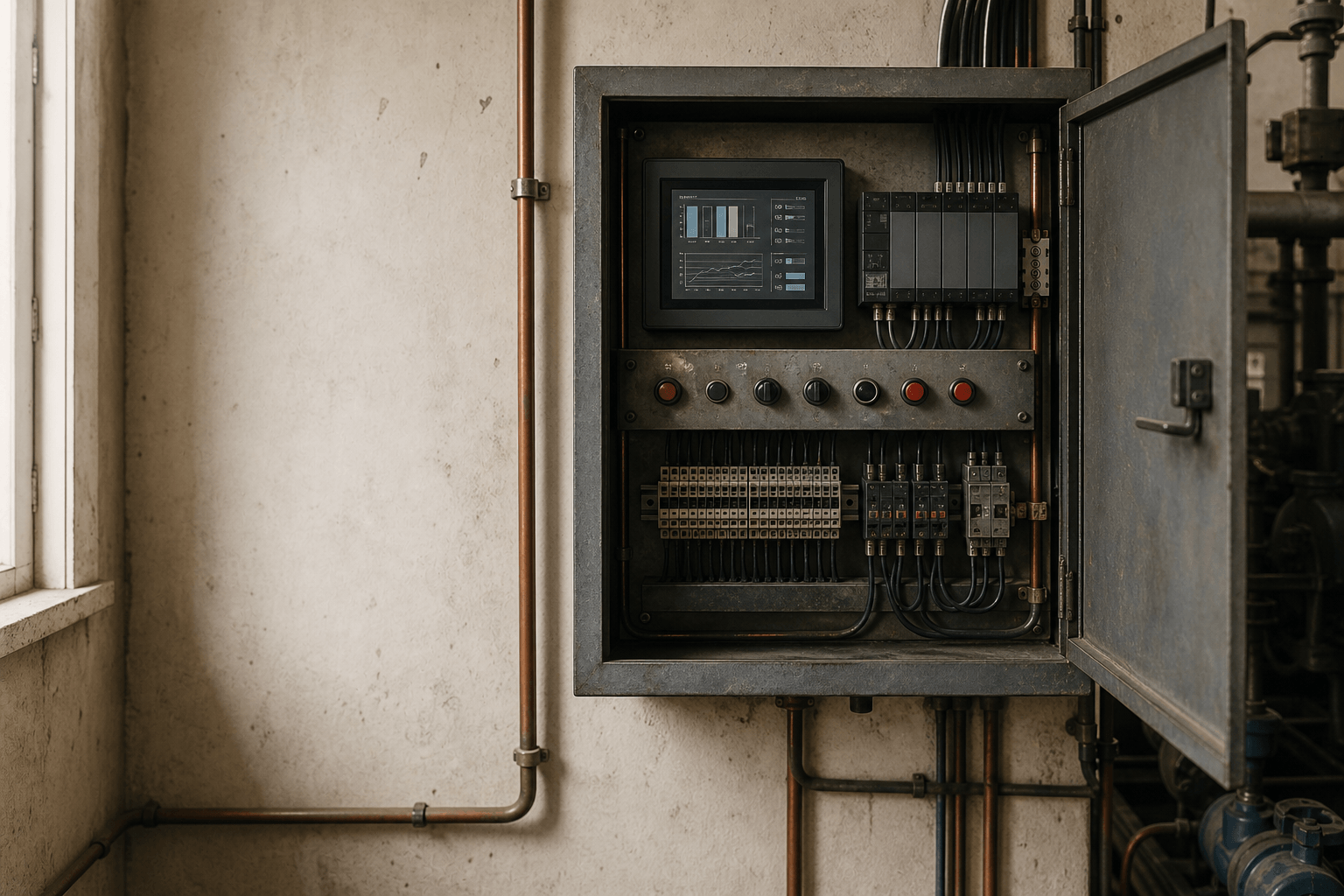 Industrial KPI dashboard for production monitoring